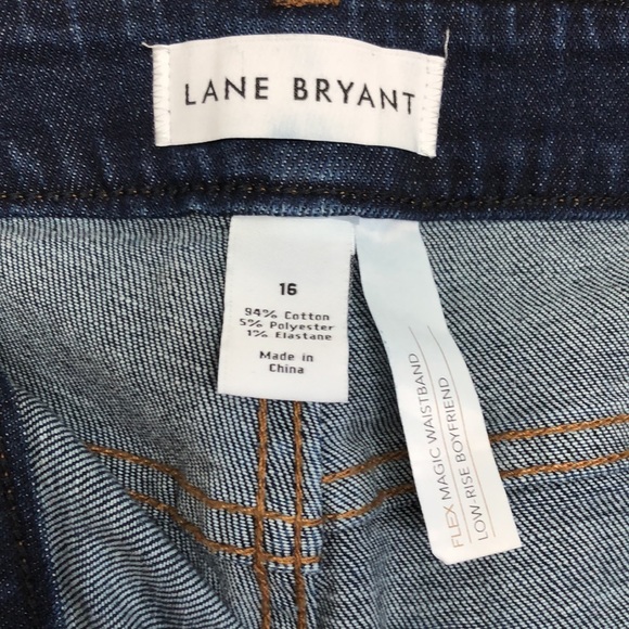 NWOT Lane Bryant Flex Magic Waistband Low Rise Boyfriend Jeans Size 16 - Picture 5 of 7